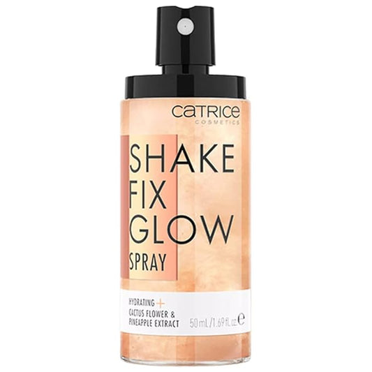Catrice | Shake Fix Glow Spray | Sets Makeup and Hydrates Skin | Made With Cactus Blossom and Pineapple Extract | Oil Free, Paraben Free, Gluten Free | Vegan & Cruelty Free