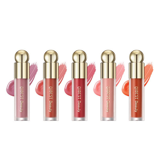 5Pcs Soft Liquid Blush Makeup, Beauty Blush Makeup for Long-Lasting, Smudge Proof, Waterproof, Natural Skin Tint, Moisturizing Face Blush Stick for Cheek