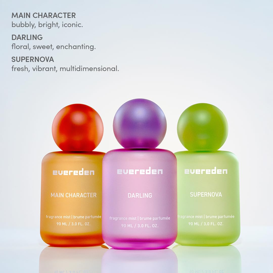 Evereden Fragrance Hair and Body Mist - Supernova: Clean and Vegan Collectible Hair and Body Spray for Teen Girls - Amplify Your Self Expression with Iconic Scents in Aesthetic Bottles