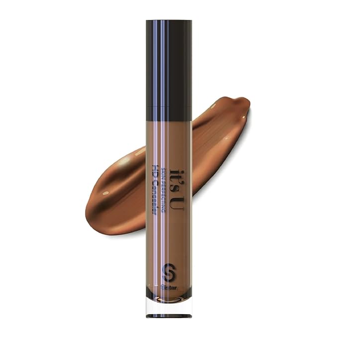 Sistar it's U Skin Perfecting HD Concealer Full Coverage Lightweight Long Lasting Correcting Liquid Contour Cover Masker Makeup 5 ml / 0.17 fl. oz (Burnt Cinnamon)