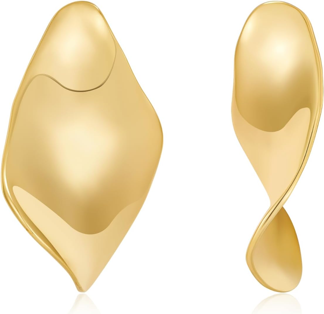 CLASSYZINT Gold/White/Red/Black Flower Stud Earrings For Women