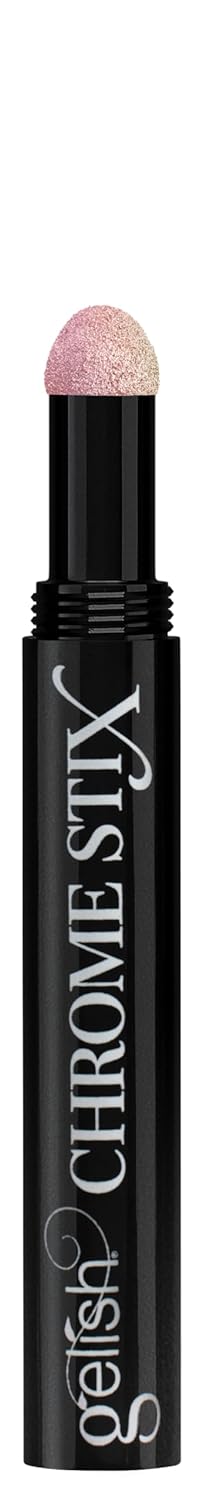 Gelish Chrome Stix, Chrome Nail Powder, Nail Art for Stunning Metallic Finish, Long-Lasting, Easy Application, Perfect for Professional and At-Home Use (Red Glazed, 0.5g)