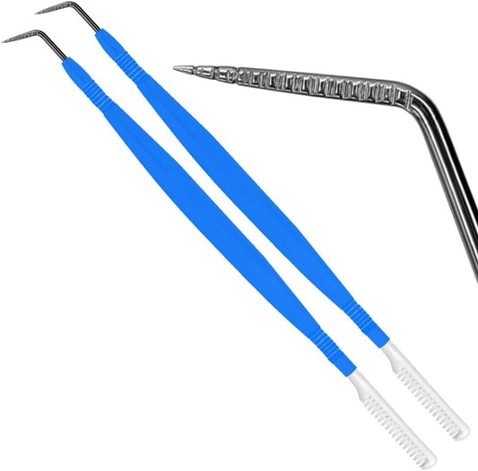 Eyelash & Brow Lamination Tools Kit - Blue Metal Eyelash Perm Tool & Separator for Lash Extensions & Lift