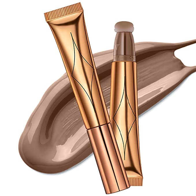 Blush Dreams Contour Beauty Wand, Liquid Face Concealer Contouring Stick with Cushion Applicator, Long Lasting Smooth Natural Matte Finish, Lightweight Blendable Super Silky Cream Contour Stick (Contour Stick)