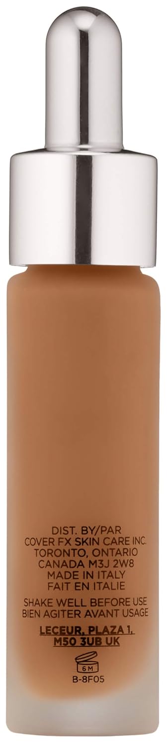 COVER FX Custom Cover Drops, Multi-Use Shade-Adjusting Liquid Foundation and Concealer Makeup, Vegan & Cruelty-Free Lightweight Skin Enhancer, 0.25 Fl Oz, N Deep 2