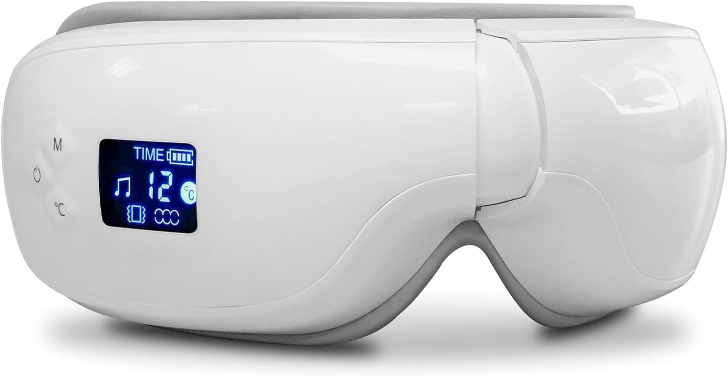 Eye Massager with Heat Heated Eye Mask with Bluetooth Music Eye Care Face Massager Eye Machine for Relax Migraine Eye Strain Dark Circle Eye Bags Dry Eye Mother Father Day Birthday Gifts for Men Women