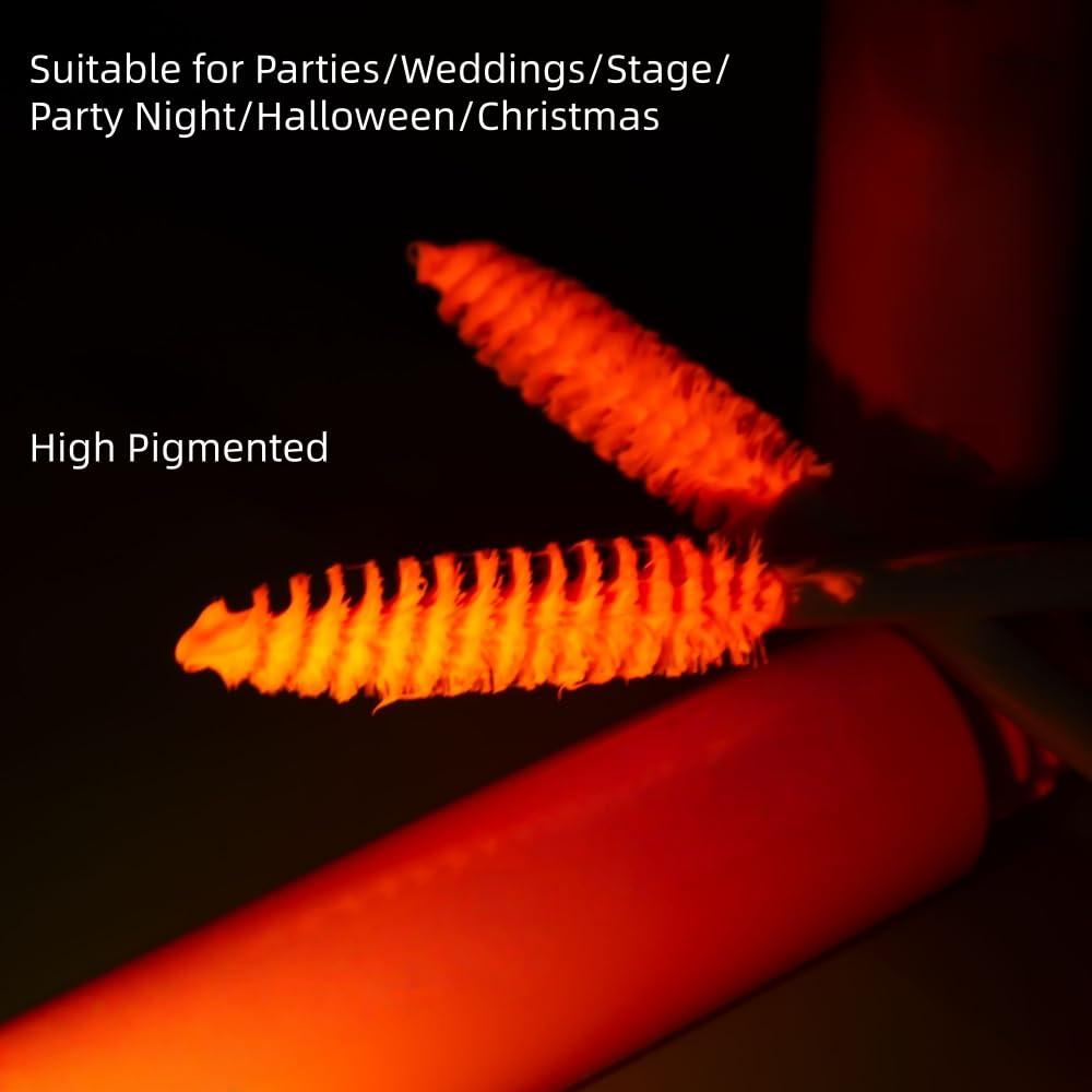 6 Colors Fluorescent Mascara, Glow Colored Mascara, Parties, Weddings, Stage Use, Party Night, Halloween Christmas Parties, High Pigmented, Apply to Eyelashes/Eyebrows/Hair (Pink)