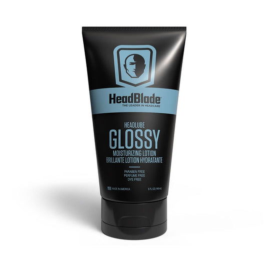 HeadBlade HeadLube Glossy Aftershave Moisturizer Lotion for Men (5 oz) - Leaves Head Shiny and Grease-Free