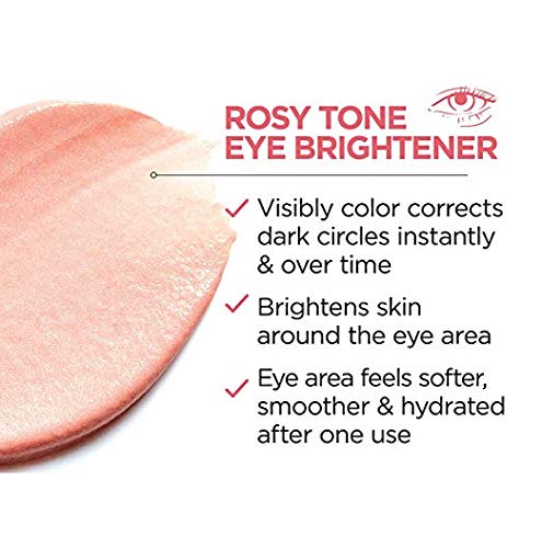 Eye Brightener Eye Cream Skin Care, Age Perfect Rosy Tone Eye Brightener to Visibly Color Correct Dark Circles, Fragrance Free, Paraben Free, 0.5oz.(Pack Of 2)