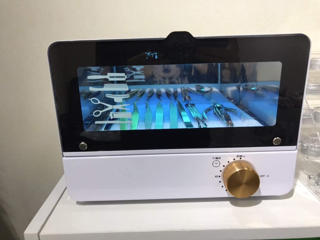 6L Nail Tool Sterilizers UV Cabinet 360 Range Timing cleaner For Towel Mobile Phones Nails Art Tool Equipment Haircuts Salons Mobile Phones Personal Care Products Used at Home