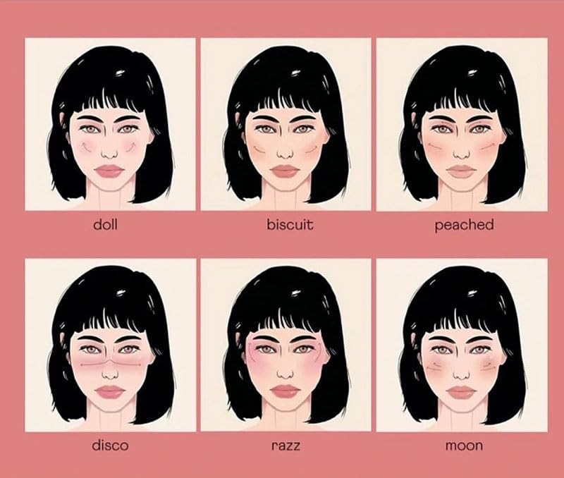 Stamp Liquid Blush Stamp Blush with Heart Shaped Applicator Natural Long Lasting Blush, Light and Airy Makeup for Women (4)