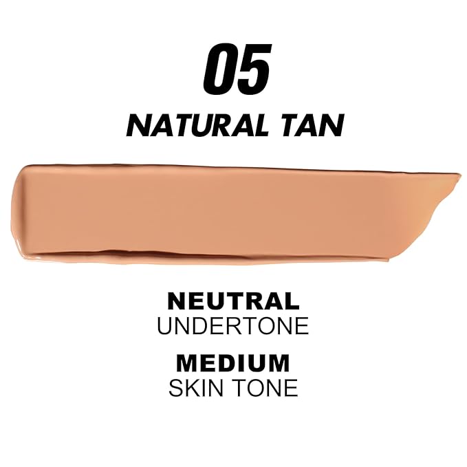 FOCALLURE 2 Pcs Liquid Foundation, Skin Evolution Foundation + Concealer, Full Coverage Foundation Makeup, Durable, Waterproof, Oil-Control, Hides Wrinkles & Lines, Natural Tan