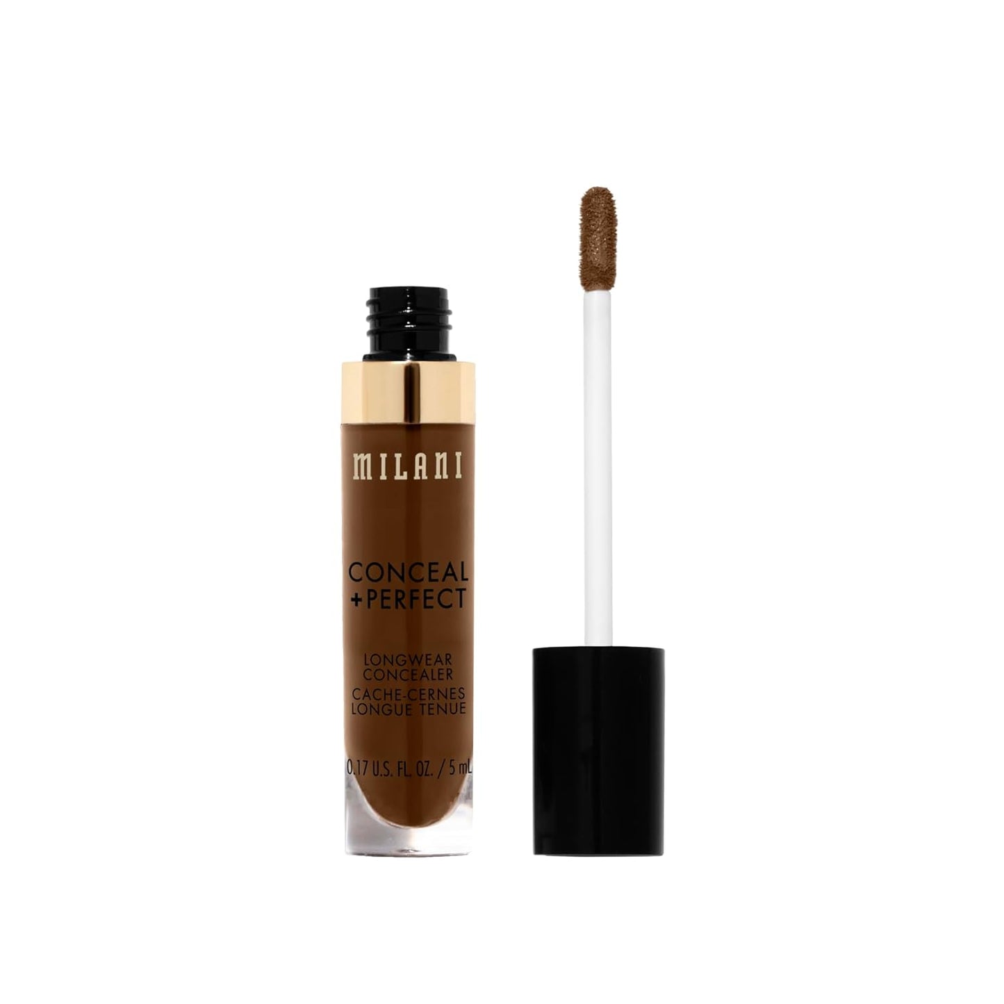 Milani Conceal + Perfect Longwear Concealer - Cool Cocoa (0.17 Fl. Oz.) Vegan, Cruelty-Free Liquid Concealer - Cover Dark Circles, Blemishes & Skin Imperfections for Long-Lasting Wear