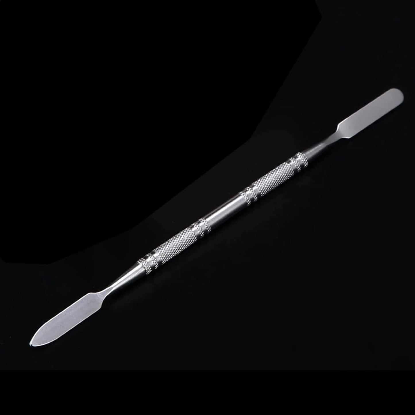 2 Pcs Resin Nail Palette Nail Polish Palette Nail Art Palette with Stainless Stirring Rod (Gray and Green)