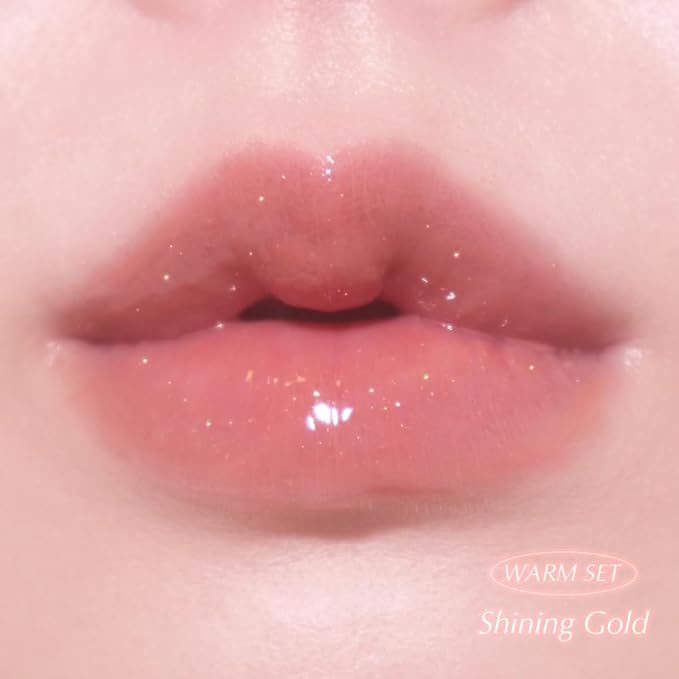 Keep In Touch Jelly Plumper Tint: Tea & Twinkle | Non-Sticky, Long-Lasting Lip Gloss | Vegan and Cruelty-Free Korean Lip Tint (Shining Gold)