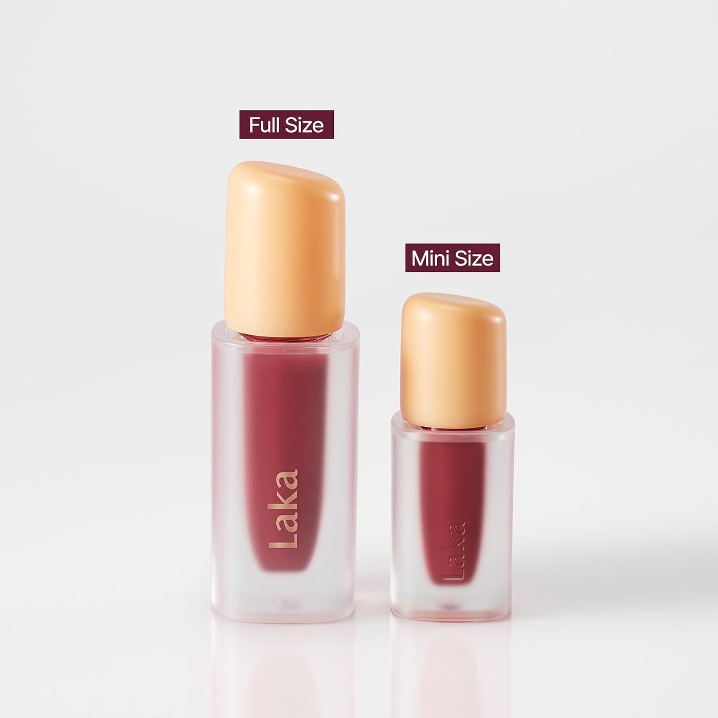 Laka Fruity Glam Lip Tint Mini, Glowing Lip Stain with Wide Color Spectrum, Hydrating & Lightweight Texture, Long-Lasting Bold Stain, Non-Sticky, Vegan, K-Beauty (#122 Rosy Rose)