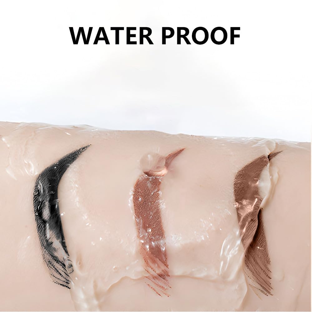 Brow Powder Kit,Long-Lasting Waterproof Two Colors Brow Filler Get Full Defined Natural Brows,Eye Brow Contour Palette with Double-ended Eyebrow Brush,sombra para cejas (MAY-03)