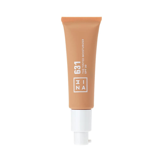 3INA 631 Tinted Moisturizer for Face with SPF 30 - Sun Beige - BB Cream with Light to Medium Coverage - Hyaluronic Acid Moisturizer for All Skin Tones - Vegan, Cruelty and Paraben Free Make Up - 1 oz