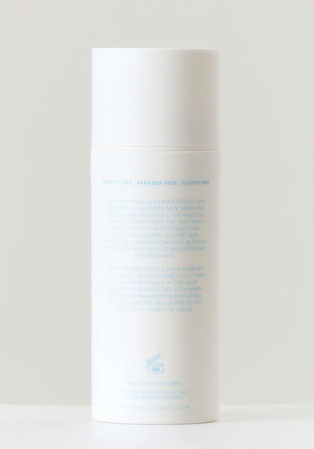 NOTHING FITS BUT Oxygen Bomb, Dual Texture Pore Purifying Foaming Gel Facial Mask & Cleanser, 3.4 Fl Oz (100 ml)