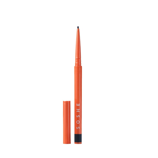 SOSHE Beauty - Waterproof Precision Eyeliner | 1.5mm Smudge-Proof Gel Liner | Easy Refills | Cruelty-Free, Certified Plastic Negative (Memories of Blue - Navy Blue)