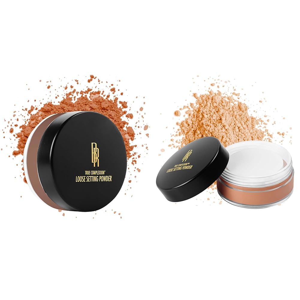 Black Radiance True Complexion Loose Setting Powder Bundle, Cocoa Kisses 0.64 Ounce & Honeymoon 0.64 Ounce