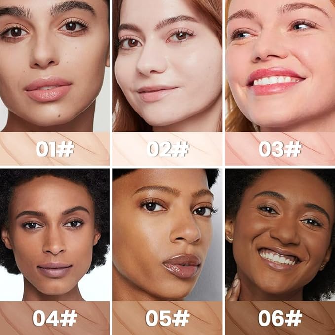 1 Pack Liquid Foundation Cream for Face Makeup,Durable Full Coverage Matte Concealer Make Up,Oil Control & Waterproof Base Primer -0.35 Fl.Oz (04#)