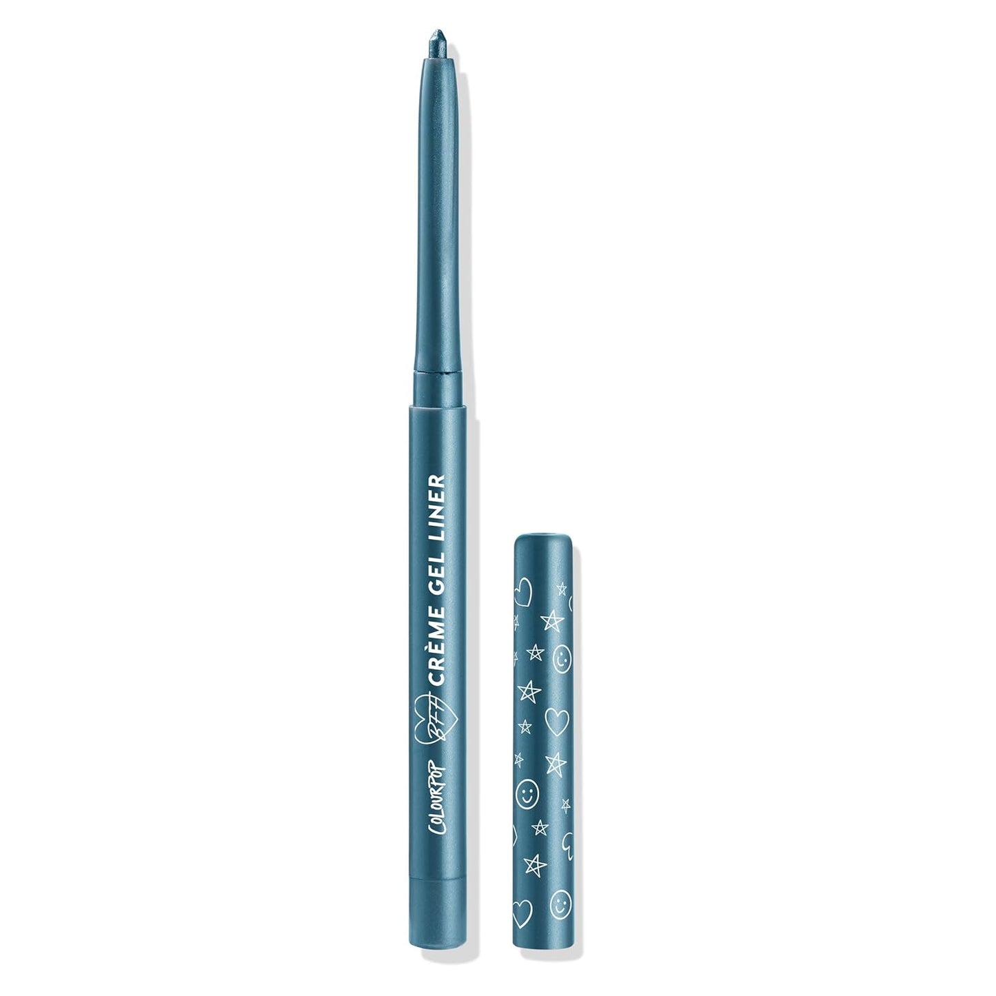 ColourPop BFF Crème Gel Liner - Waterproof Gel Eyeliner Pen with a High-Pigment & Buildable Formula - Colored Eyeliner with 18-Hour Wear - Outer Space (0.01 oz)