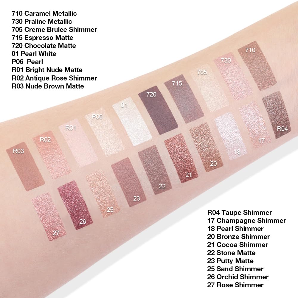 Kaely Single Cream Eyeshadow Pot, Orchid Shimmer Eye Shadow for Older Women High Pigmented Waterproof, Natural Eyeshadow Palette Makeup Brightener, sombras en crema para ojos, Blendable, 26