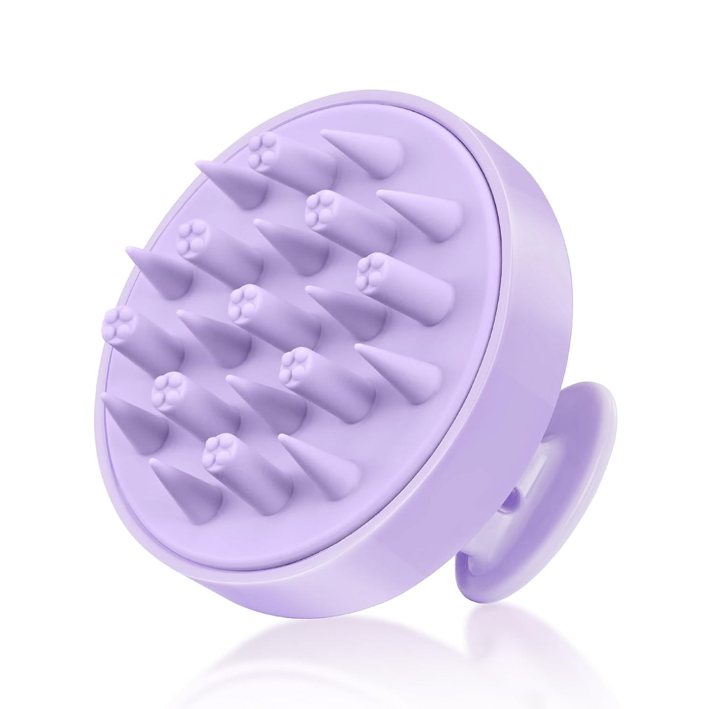 HEETA Hair Scalp Massager Brush, Updated Scalp Exfoliator with Soft Silicone Bristles, Wet & Dry Head Massager Washing Tool for Women, Men, Kids, Lavender Purple