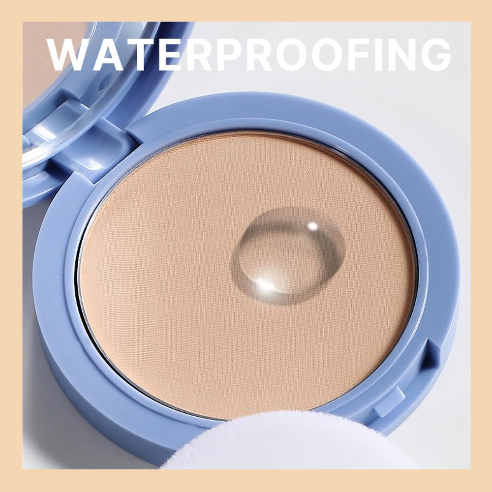 Pressed Matte Face Powder Makeup & Setting Powder for Poreless Wrinkle Blurring Contour Concealer Finishing,Lightweight,High Coverage,Shine Control, N.W 10g (02#)