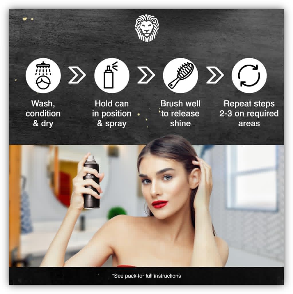 Hair Thickening Fiber Spray by Mane (100ml, Medium Brown)