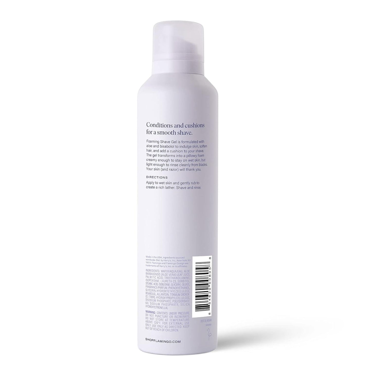 FLAMINGO Women's Foaming Shaving Gel with Aloe Vera, 6.7oz - 3ct (Pack of 2)