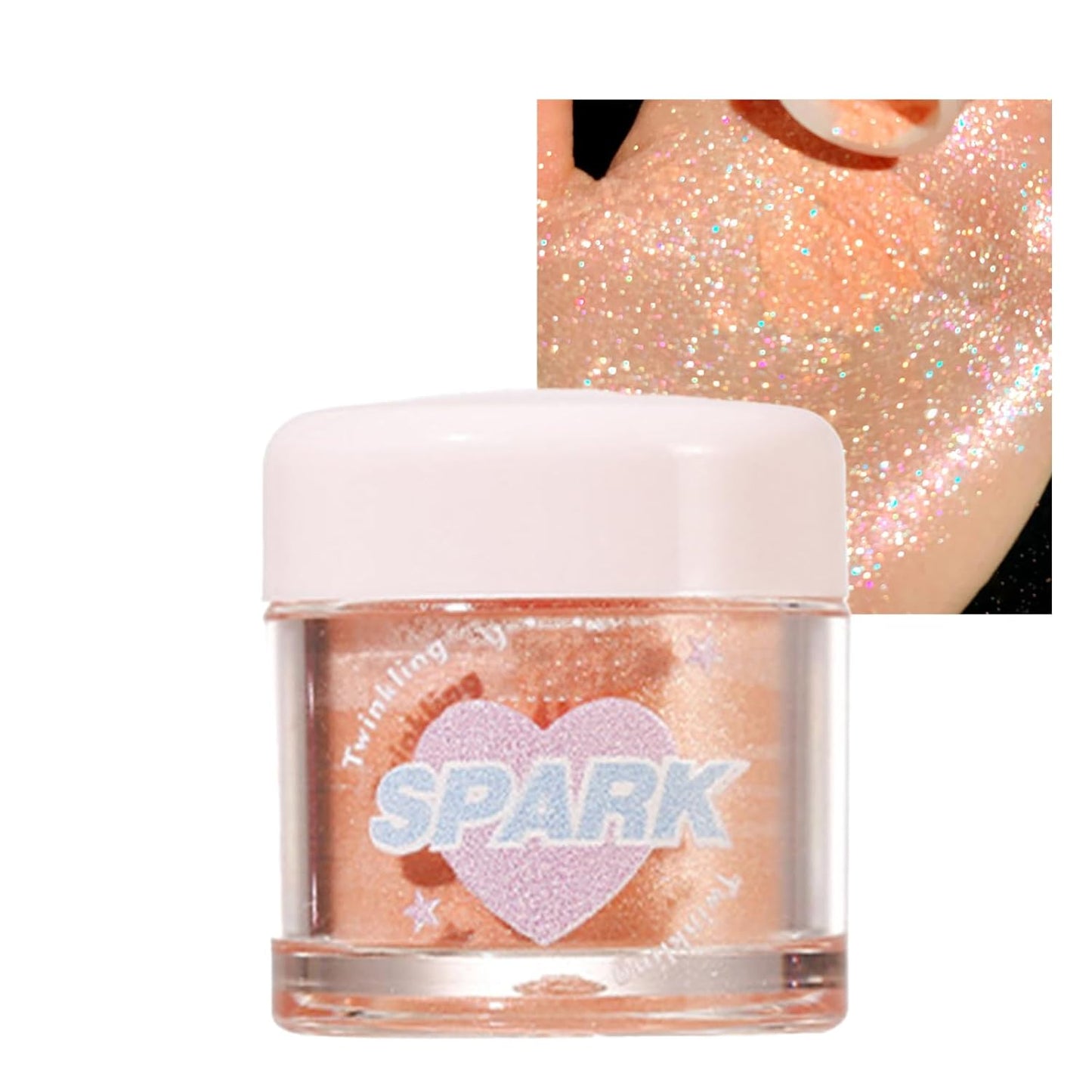 Gold Glitter Eyeshadow Loose Powder, Crystals Eye Face Glitter Korean Makeup Eye Shadow, Sparkle Shimmer Highlighter Makeup#28