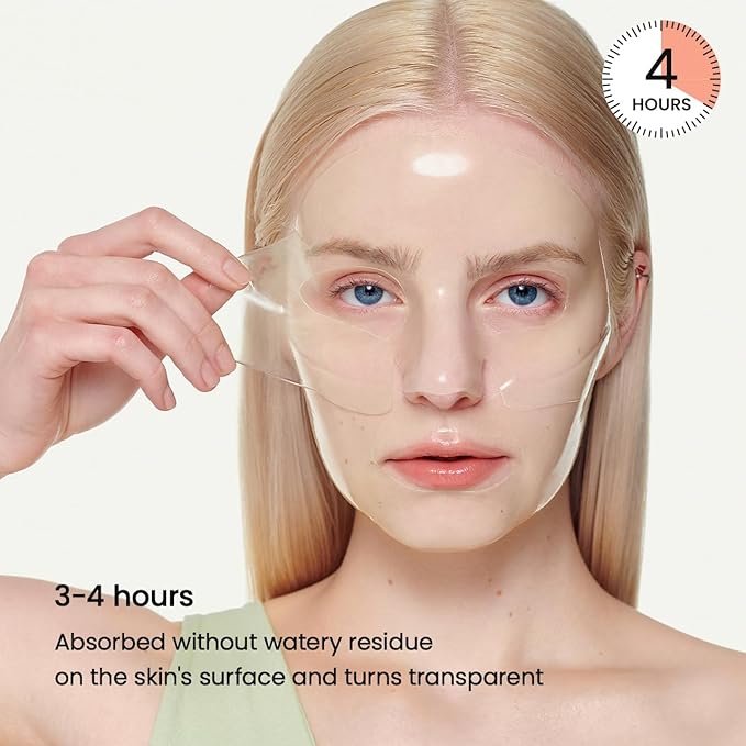 BIODANCE Refreshing Sea kelp Real Deep Mask, Overnight Hydrogel Mask, Calming, Oil & Sebum Control, Blemish Care, Korean Skincare, Stocking Stuffers for Teen Girls | 1.19oz(34g) x 4ea