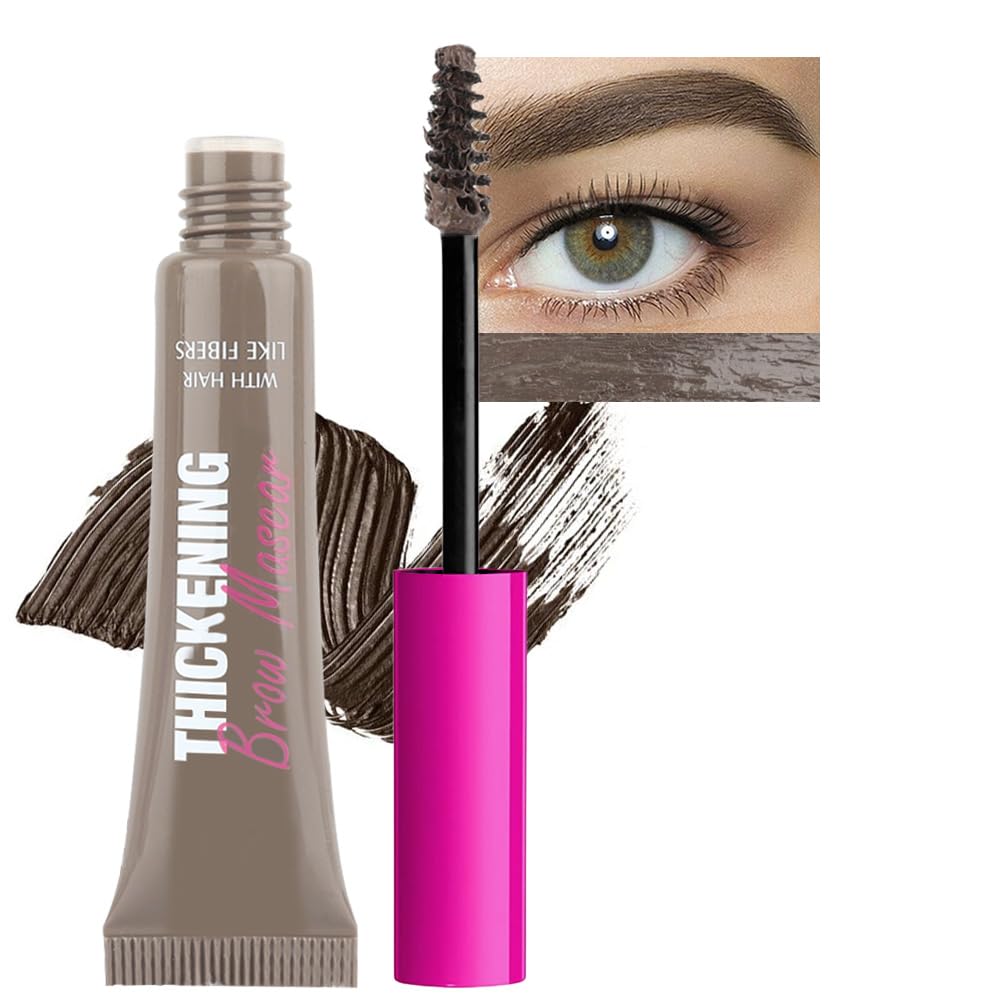 Kaely Thickening Brow Mascara,Tinted Eyebrow Gel Waterproof,Eyebrow Color Makeup,Brow Fast Sculpt,Vegan,Cruelty Free,maquillaje gel para cejas a prueba de agua,02 Cool Blonde
