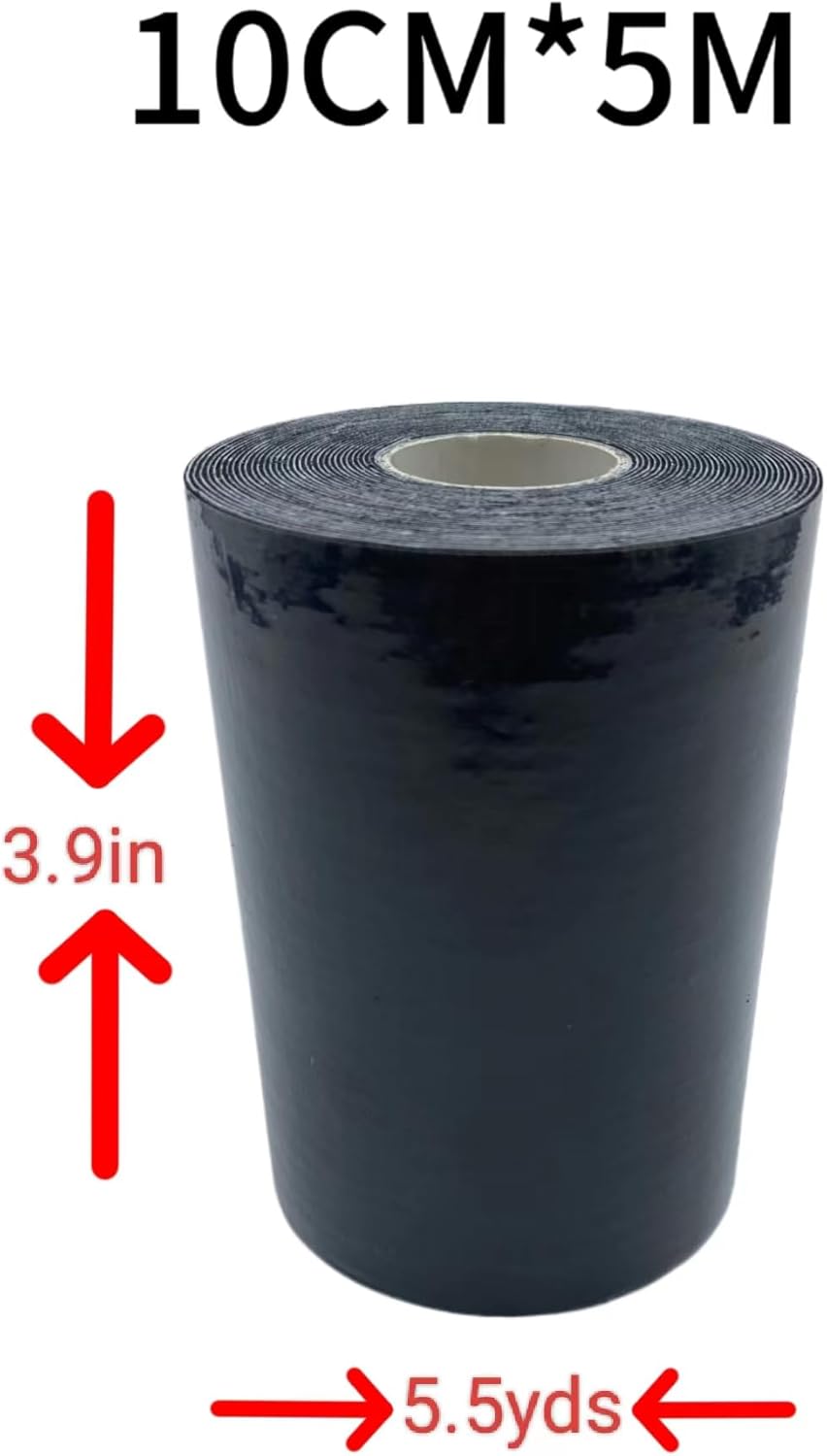 Body Stomach Compression Tape- Extra Wide Kaotic Tape for Body Shaping& Workout& Sweater Enhancer& Skin Protection (Black/10CM*5M) (3 Rolls)