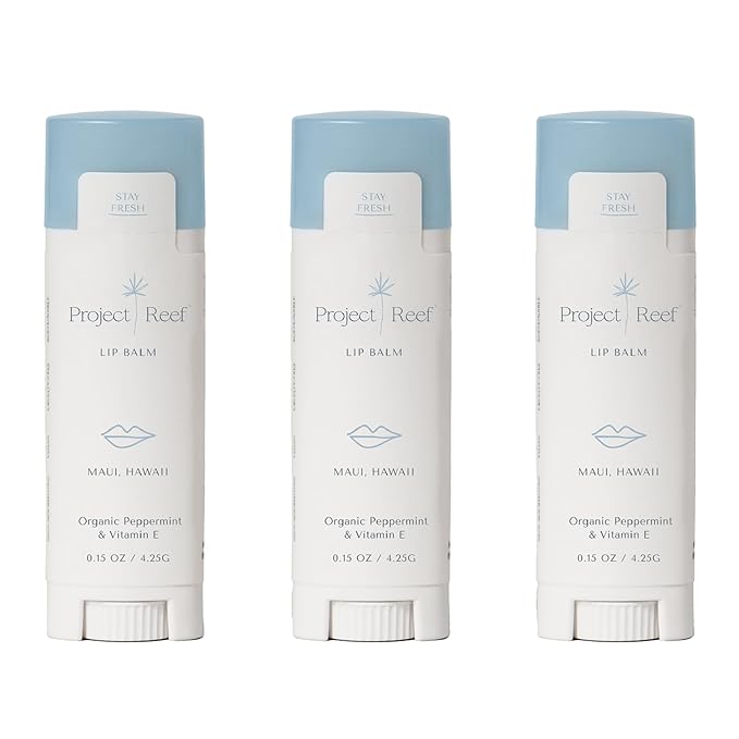 Herbal Peppermint Lipbalm, 3 Pack