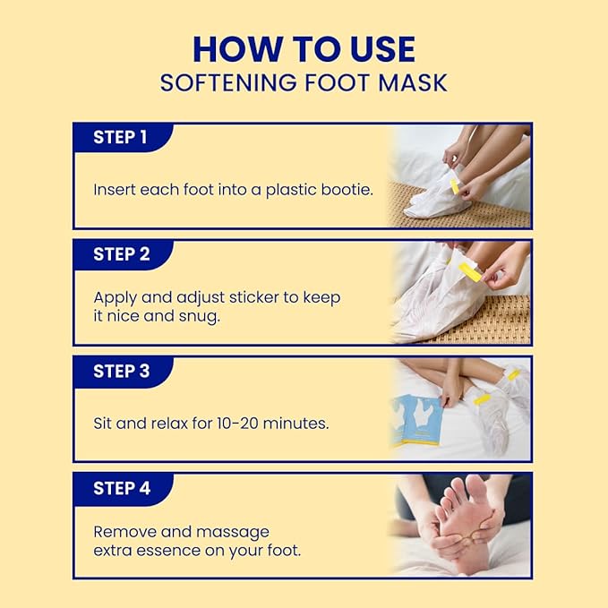 FACETORY Body Spa Sheet Mask Bundle Variety Pack of 3 with Korean Sheet Masks for Feet, Hands, and Butt - Softening, Hydrating, Nourishing, and Refreshing, for Dry, Cracked Skin