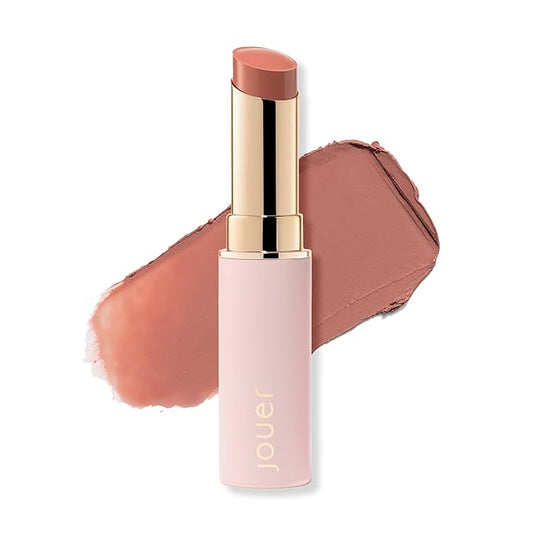 Jouer Balm Bouche Demi-Matte Lip-Sororité - Tinted Lip Balm - Hydrating Lip Tint Long Lasting - Matte Lip Color - Jojoba Seed Oil and Shea Butter Formula