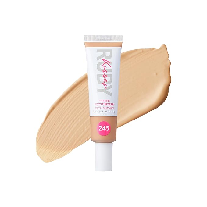 Ruby Kisses Tinted Moisturizer, Hydration, Calm & Revitalize Skin, Skin Perfecting, Blur Pores & Fine Lines, Natural Finish & All-Day Comfort Wear (Honey Beige)