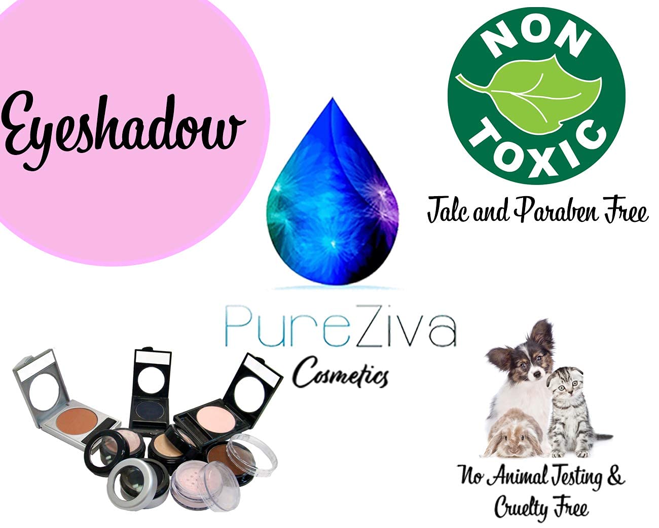 Sand Beige Cool Toned Taupe Neutral Light Brown Pressed Powder Single Vegan Eyeshadow; Talc, Paraben & Cruelty Free