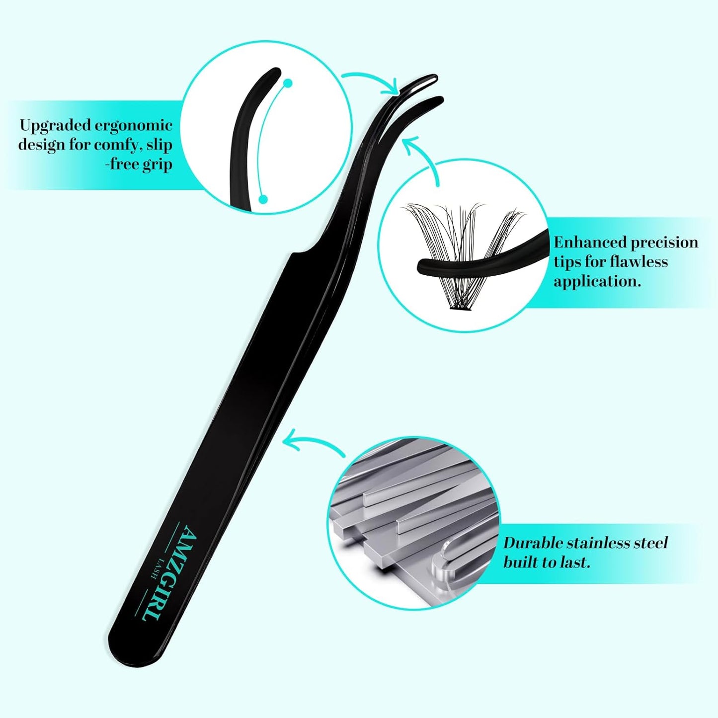 Lash Clusters Kit 320Pcs,50D Eyelash Extension Kit,Lash Bond and Seal Waterproof,Lash Remover for Individual Cluster Lashes Kit,Lash Applicator Tool for DIY Lash Extension Kit(D-Mix9-16mm Kit)