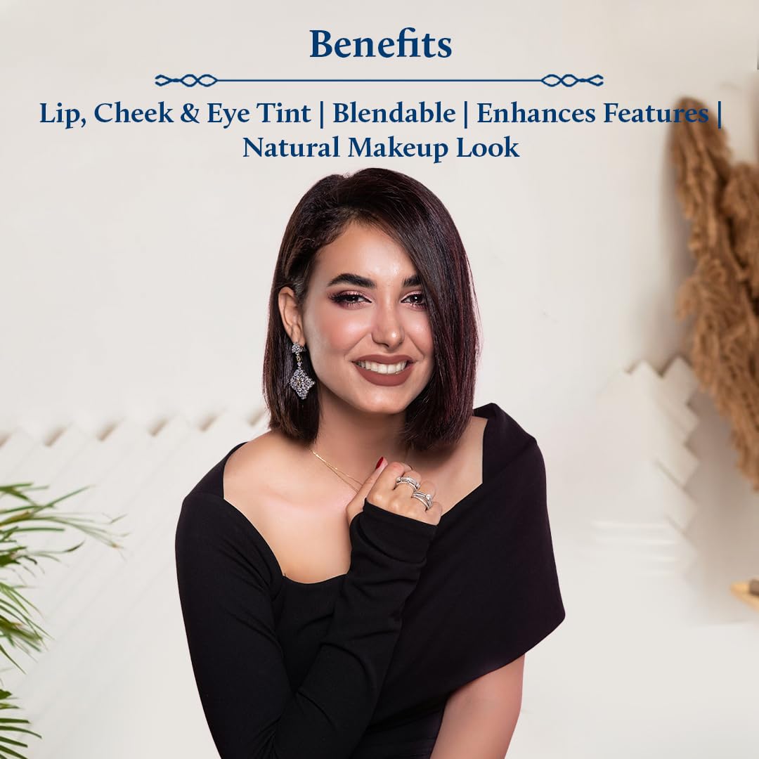 Blue Nectar Lip Tint Stain for Sheer Nude Tinted Lips | Hydrating Lip Tint, Color Infused, with Shea Butter for Natural Looking Finish (035Oz)