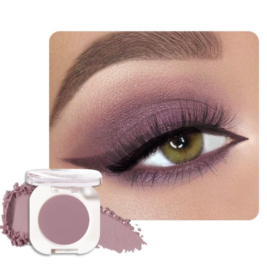 Mauve Taupe Single Matte Eyeshadow Makeup, Neutral Powde Eye Shadow for Women, Brownish Purple Matte Singles Eyeshadow Palette Pigmented Waterproof, sombras para ojos,Girls Eyeshadows Gift 25#