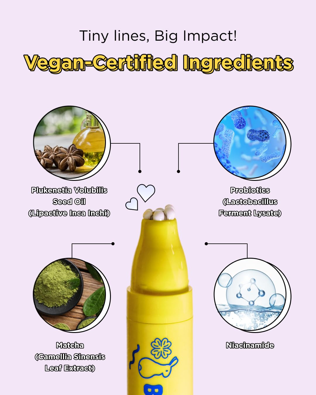 CHASIN' RABBITS Bunny Line Smoother Eye Cream Roller, 0.5 Fl Oz, Eye Serum with Surgical Steel Cooling Stick, Adenosine, Niacinamide, Dark Circles, Fine Lines, Under Eye, Vegan, Korean Skin Care