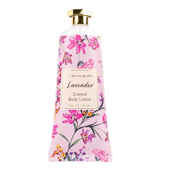 Tahari Spa Gift Set for Women, Lavender Spa Set, Bath Kit for Women Gift Set Includes Body Lotion, Body Wash, Body Scrub, Lotion Gift Set for Women, Birthday Gifts For Women