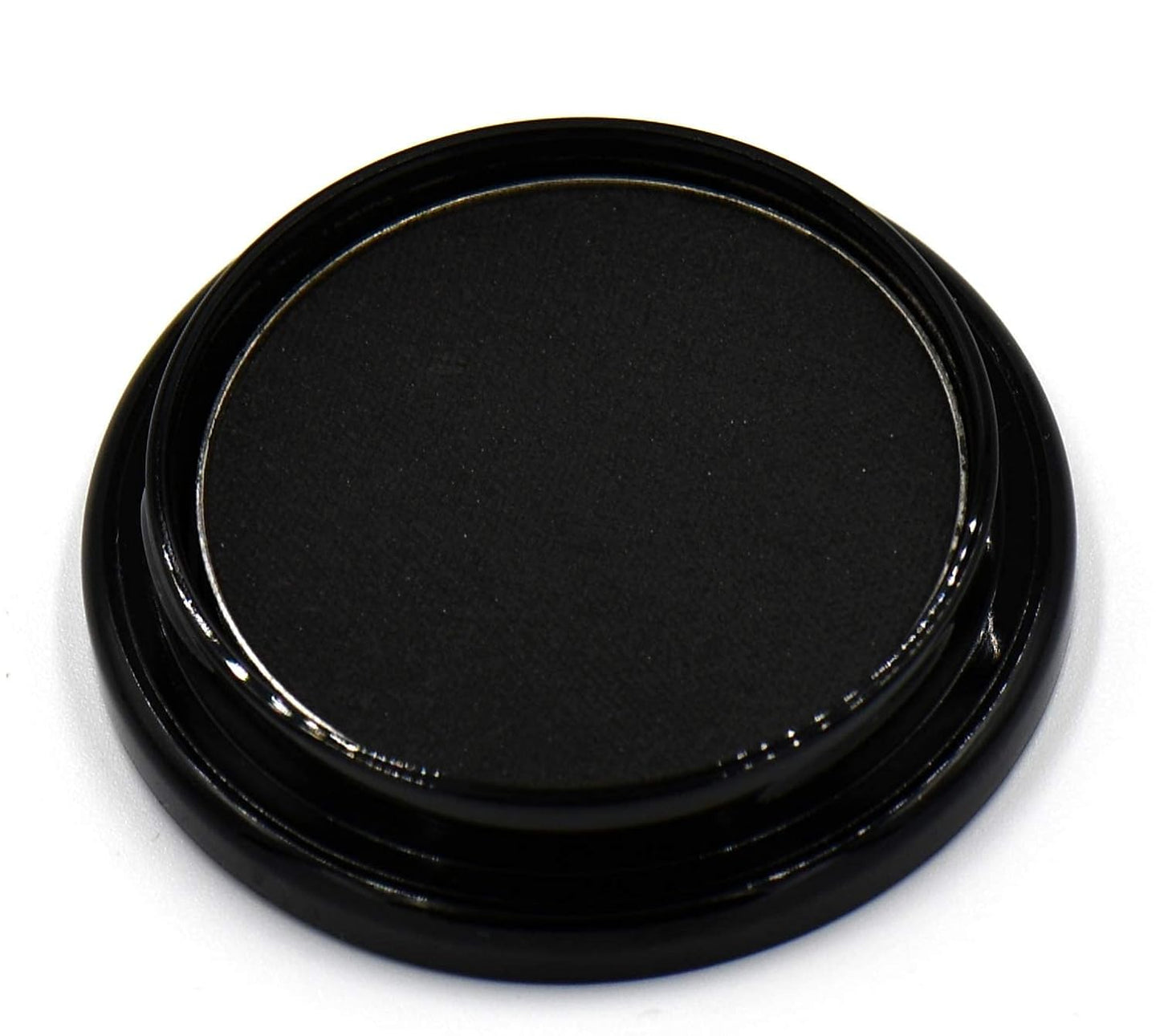 Black Matte Opaque Smokey Eye Onyx Midnight Zero Jet Black Pressed Powder Single Vegan Eyeshadow; Talc, Paraben & Cruelty Free