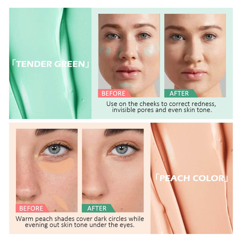 Concealer Cream Makeup Palette Color Corrector,Under Eye Brightener Concealer Dark Circle Concealer Palette,Waterproof Foundation Cream Based Makeup Palette Full Face Contour Kit for Beginners