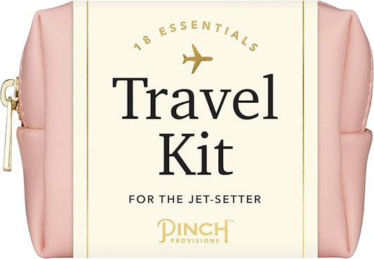 Pinch Provisions Travel Kit, includes 18 Must-Have Emergency Essential Items for Travelling, Ideal Road Trip or Airport Gift for Friends, Family & Peers, Portable Pouch
