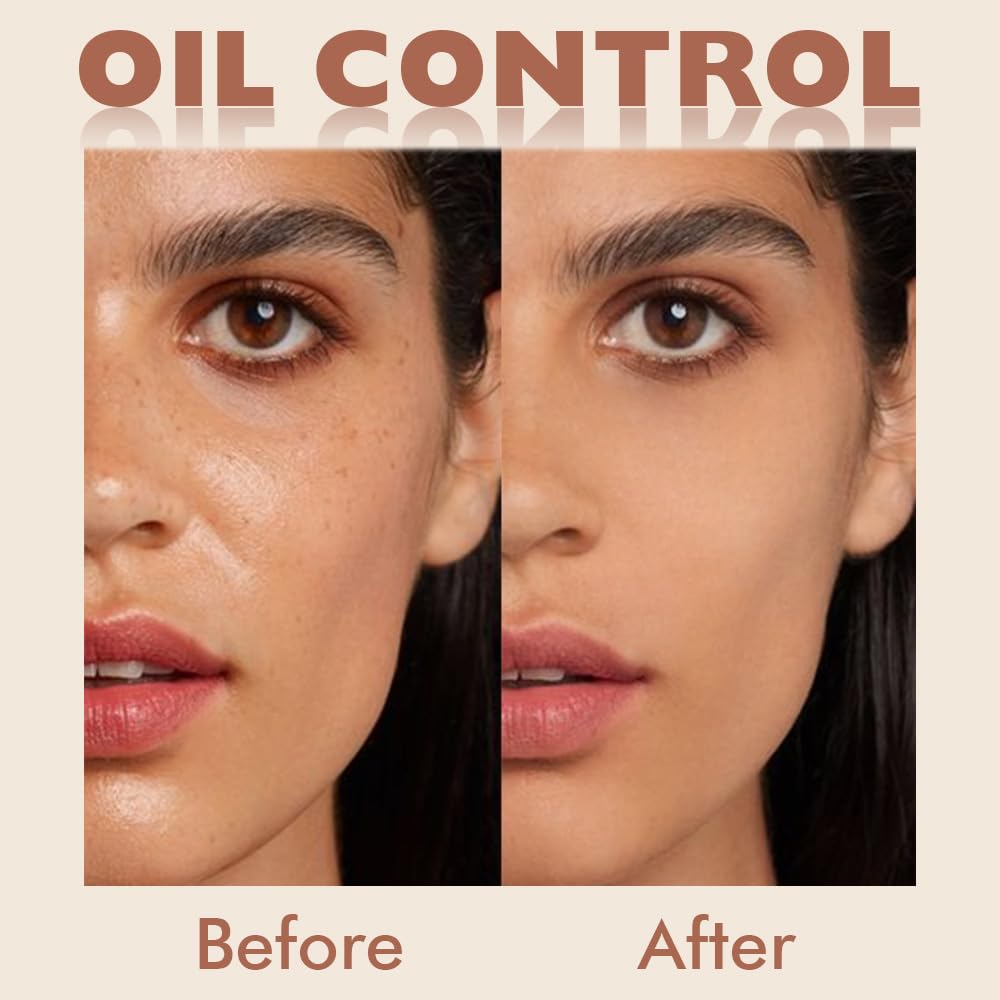 evpct Oil Control Pressed Face Powder Compact for Women, Translucent Setting Powder Makeup Foundation for Women, Waterproof Long Lasting Lightweight, polvo compacto de maquillaje, 03 Pure Beige